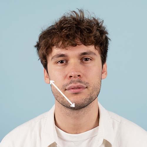 Leukalinjan mittaus aurinkolaseja varten