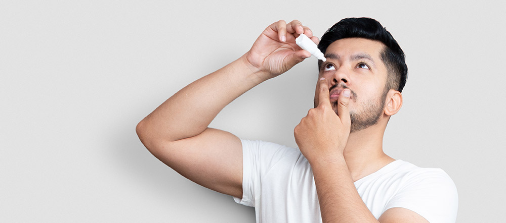 Silmätippojen annostelu