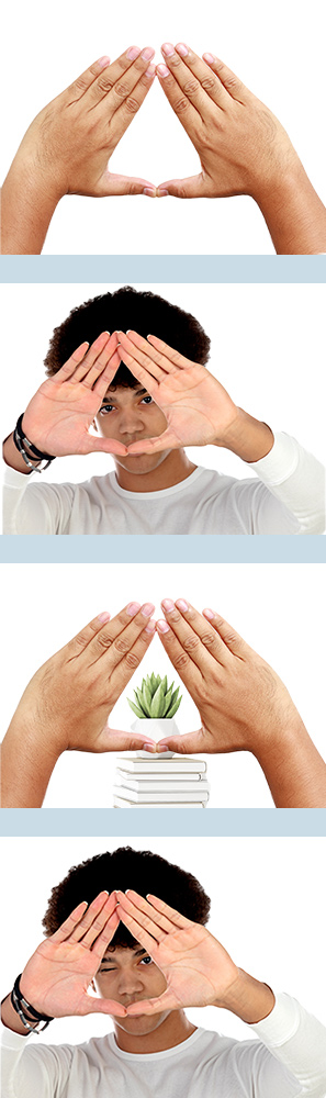 Dominantti silmäni testi