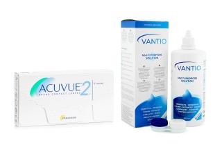 Acuvue 2 (6 linssiä) + Vantio Multi-Purpose 360 ml kotelolla