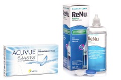 Acuvue Oasys (6 linssiä) + ReNu MultiPlus 360 ml kotelolla
