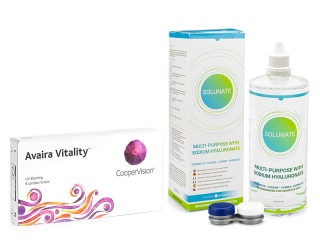 Avaira Vitality (6 linssiä) + Solunate Multi-Purpose 400 ml linssikotelolla