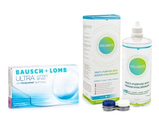 Bausch + Lomb ULTRA (6 linssiä) + Solunate Multi-Purpose 400 ml linssikotelolla
