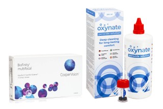 Biofinity Multifocal CooperVision (3 linssiä) + Oxynate Peroxide 380 ml linssikotelolla