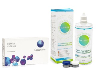Biofinity Multifocal CooperVision (6 linssiä) + Solunate Multi-Purpose 400 ml linssikotelolla
