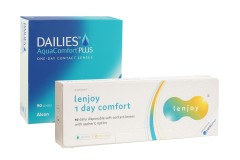DAILIES AquaComfort Plus (90 linssiä) + Lenjoy 1 Day Comfort (10 linssiä)