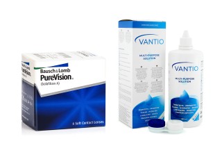 PureVision (6 linssiä) + Vantio Multi-Purpose 360 ml kotelolla