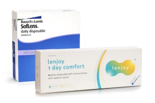 SofLens Daily Disposable (90 linssiä) + Lenjoy 1 Day Comfort (10 linssiä)