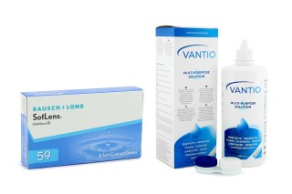 SofLens 59 (6 linssiä) + Vantio Multi-Purpose 360 ml linssikotelolla